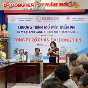 Đại Đồng Tiến Tài Trợ 236 Ca Mổ Mắt tại TPHCM